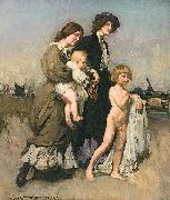 George Washington Lambert The Bathers oil